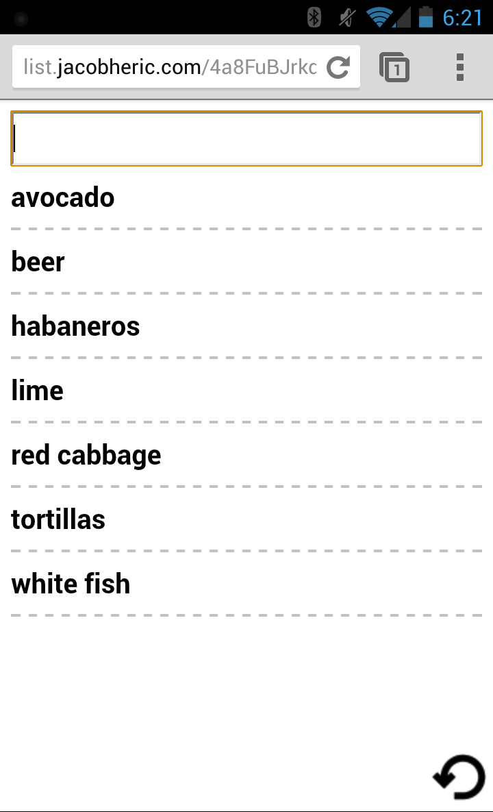 Jacob's List Jacob's List
